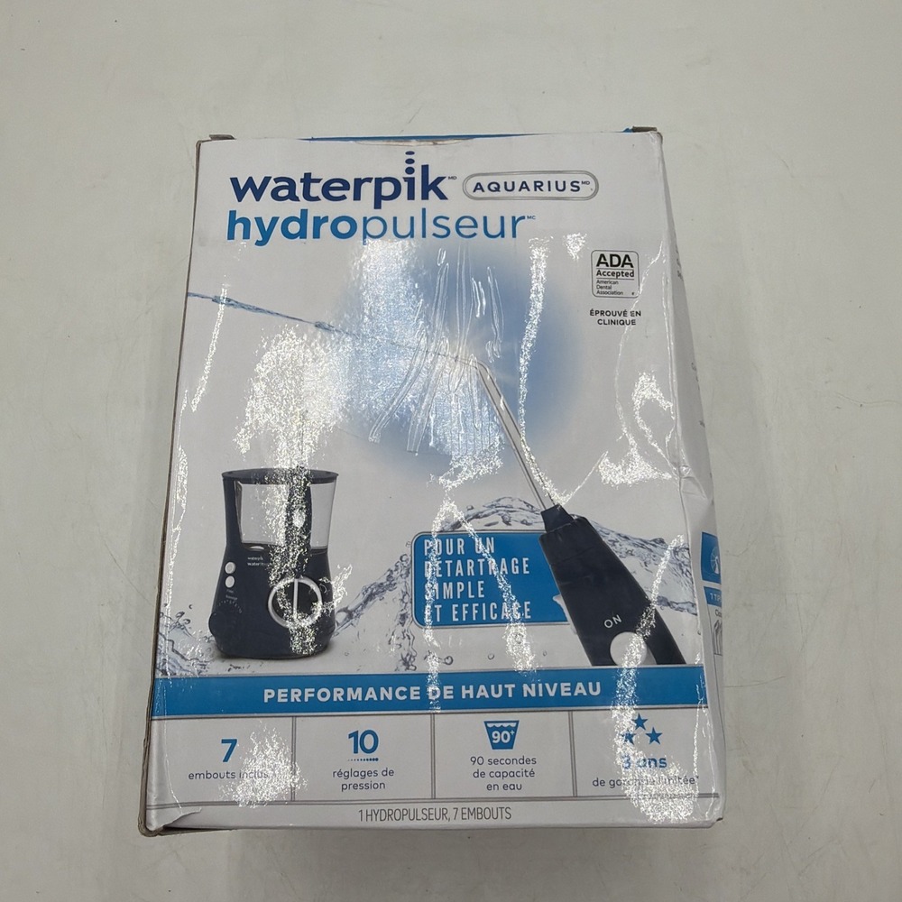 Waterpik Aquarius Water Flosser WP-663CD Blue Open Box